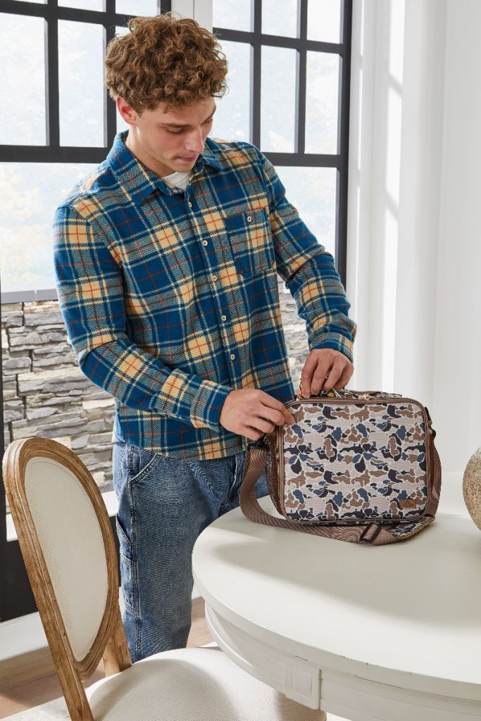 SIMPLY BRUSHED BLUE PLAID