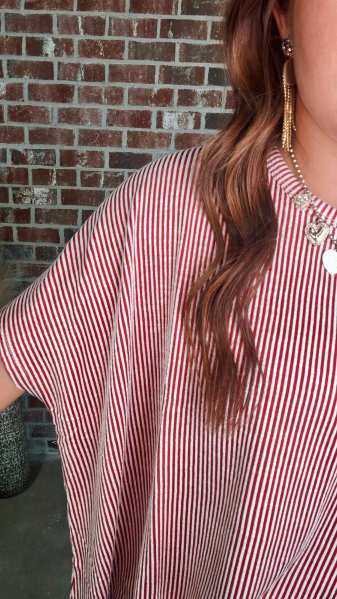 REAGAN TOP - DARK RED