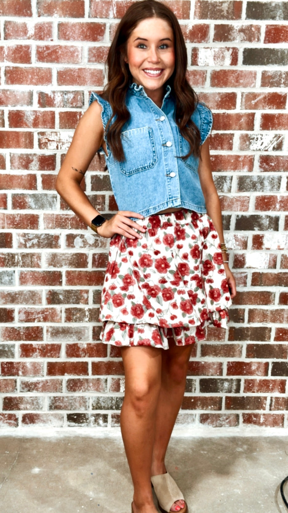 FLORAL MINI SKIRT