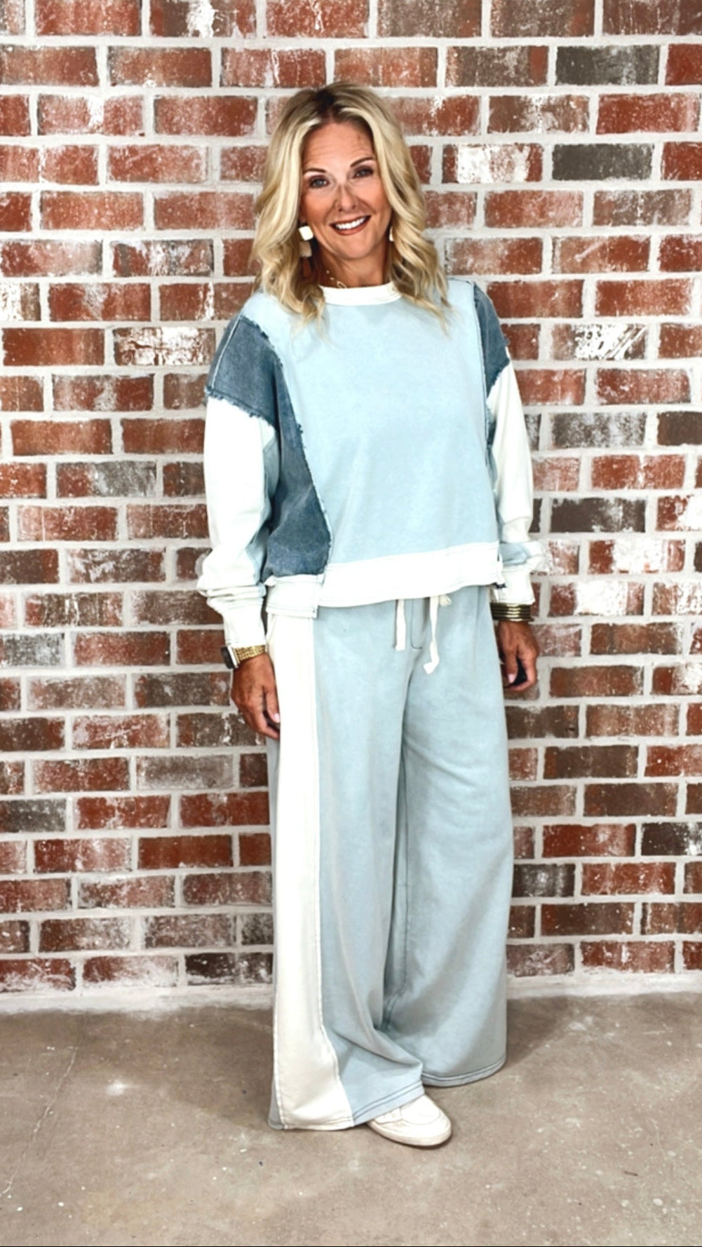 SAGE COLOR BLOCK PANTS
