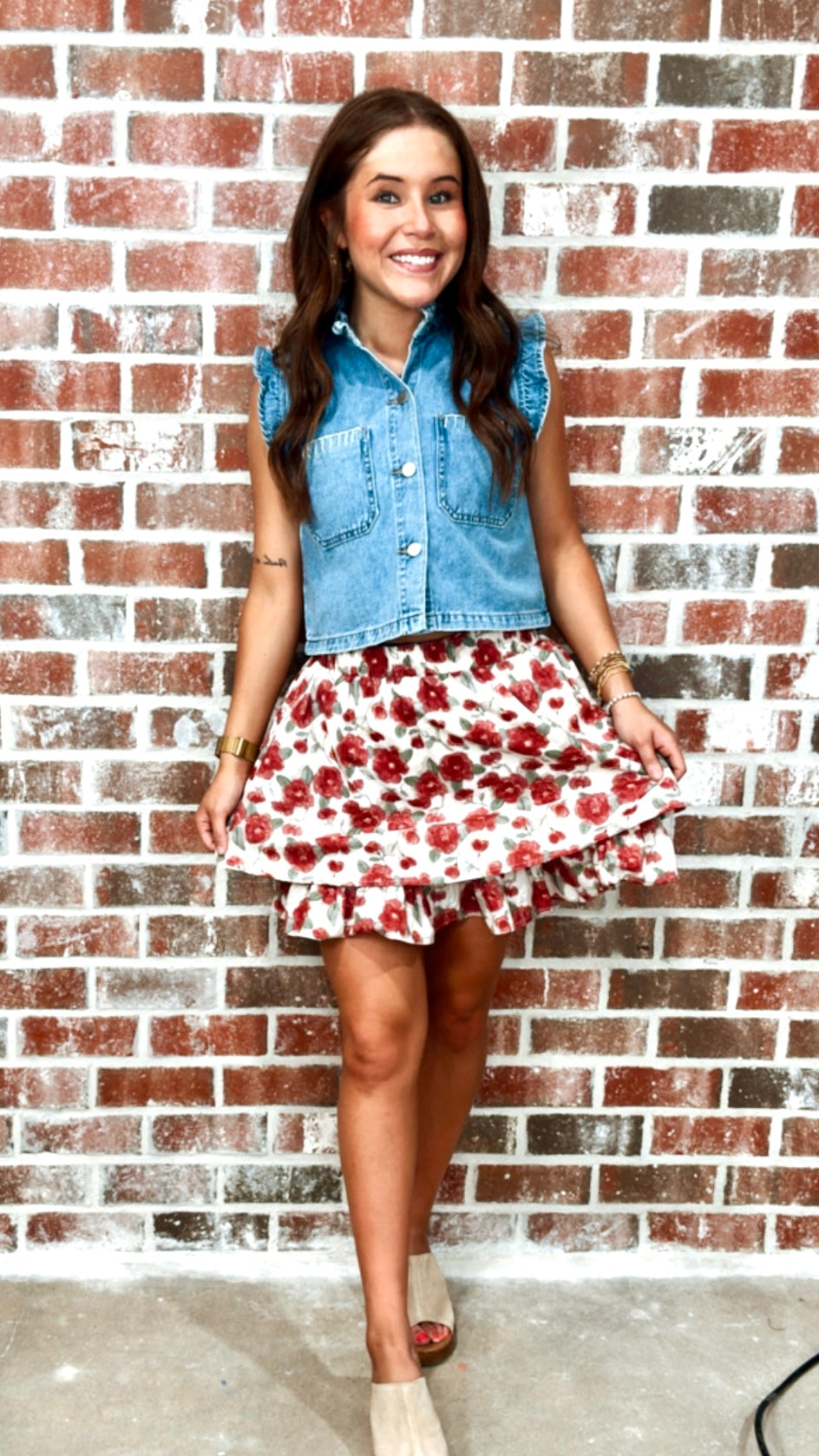 FLORAL MINI SKIRT