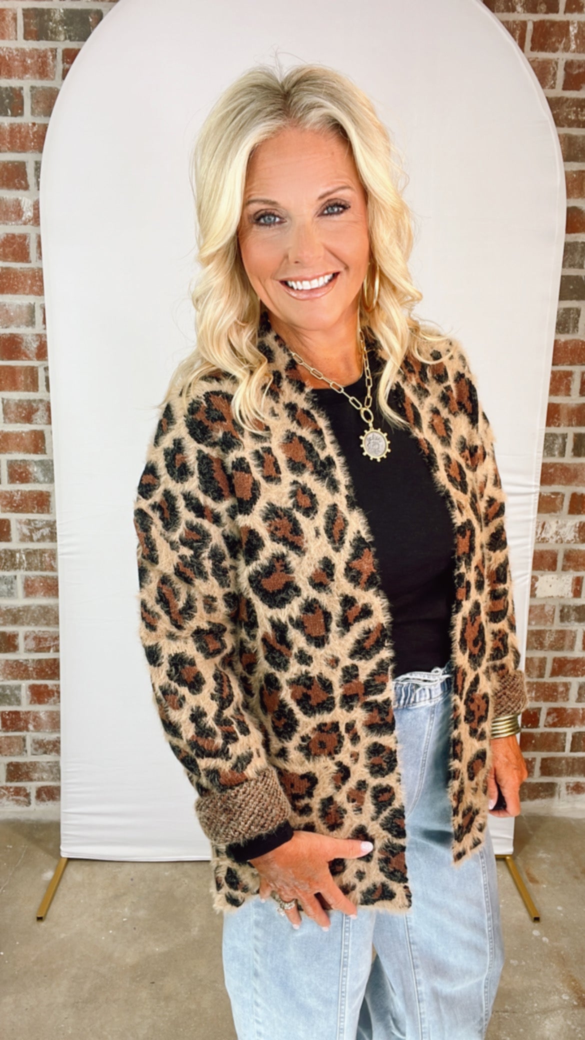 LINCOLN LEOPARD CARDIGAN