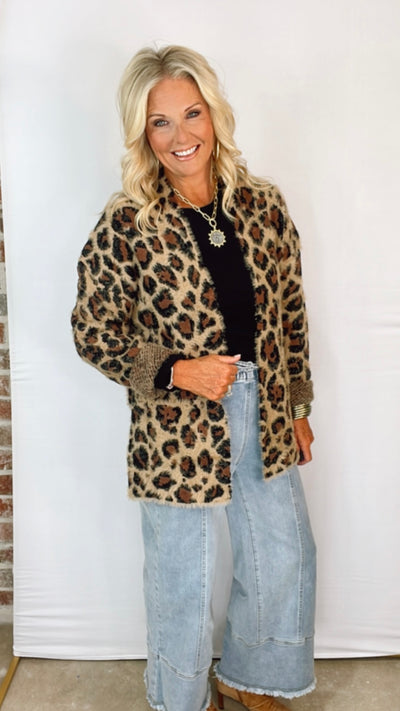 LINCOLN LEOPARD CARDIGAN