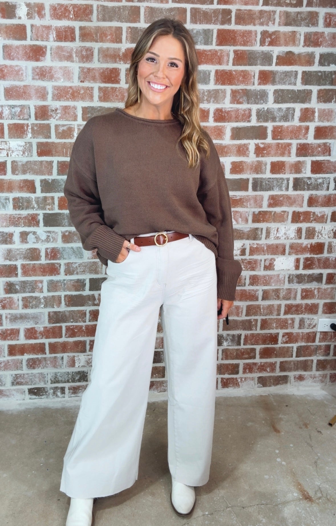 SYDNEY SWEATER - CHESTNUT