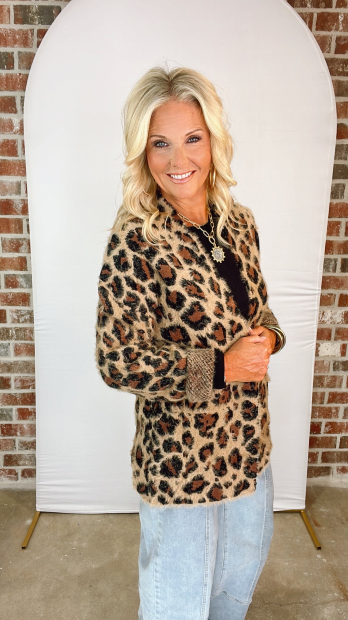 LINCOLN LEOPARD CARDIGAN