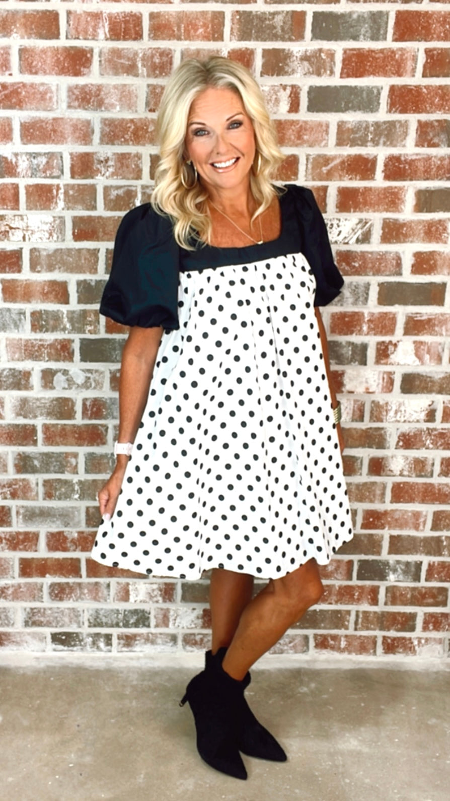 POLKA DOT MINI DRESS