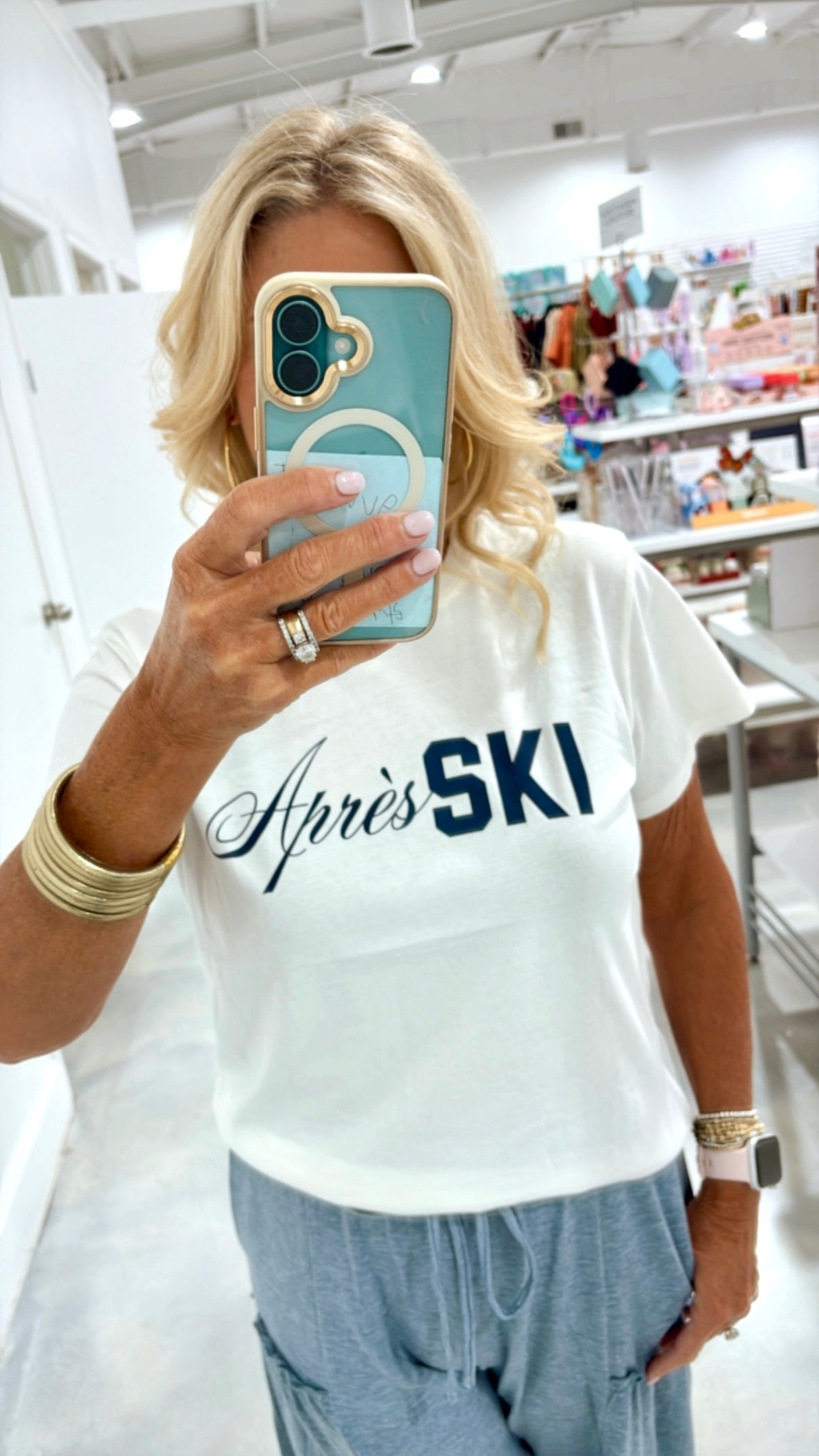 Z PRAY FOR SNOW TEE - SEA SALT