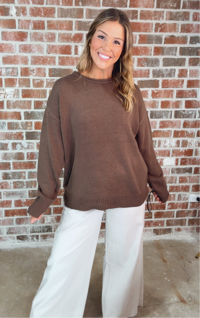SYDNEY SWEATER - CHESTNUT