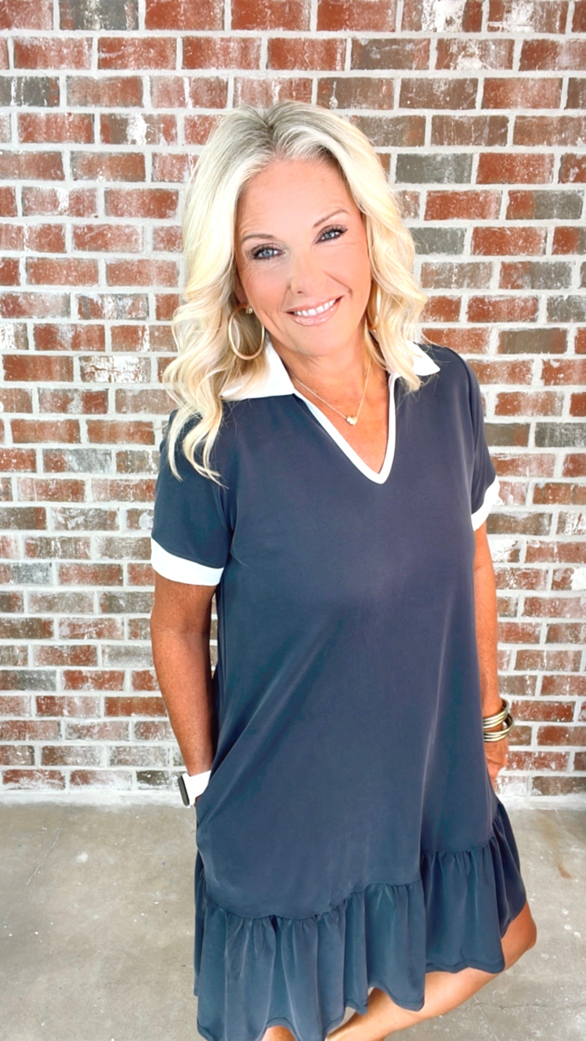 CHARLIE CHARCOAL MINI DRESS