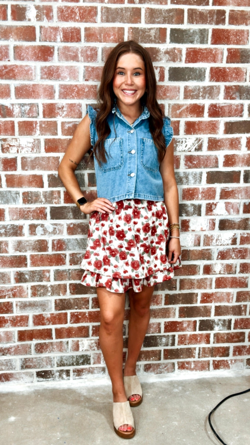 FLORAL MINI SKIRT