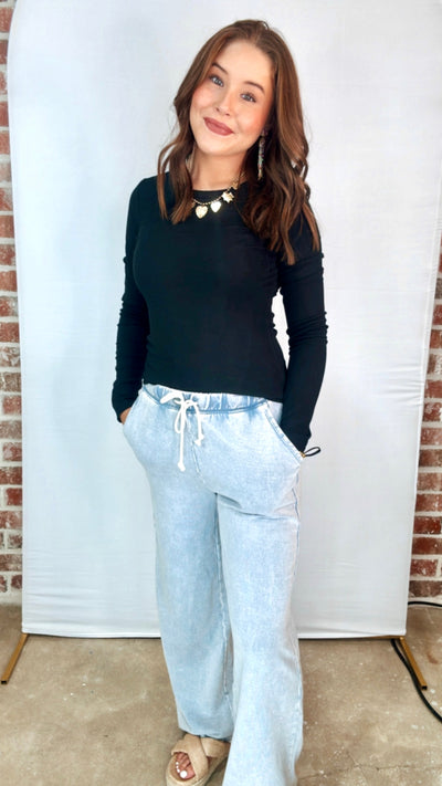 Z KNIT PANT - WASHED INDIGO