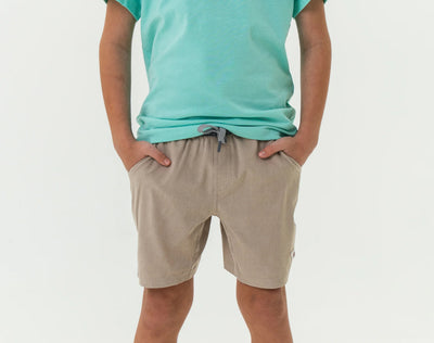 Youth Athletic Short - Heather Khaki
