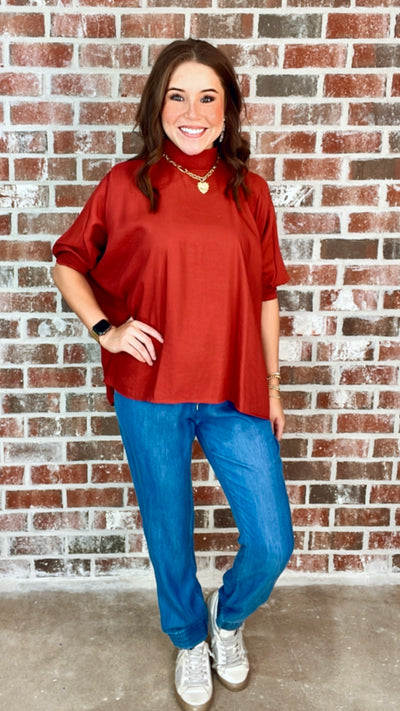 TENCEL JOGGERS - MEDIUM BLUE