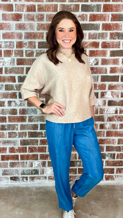 TENCEL JOGGERS - MEDIUM BLUE