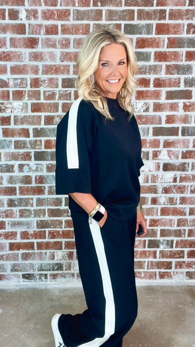 LILY SCUBA PANTS - BLACK