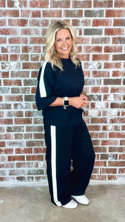 LILY SCUBA PANTS - BLACK