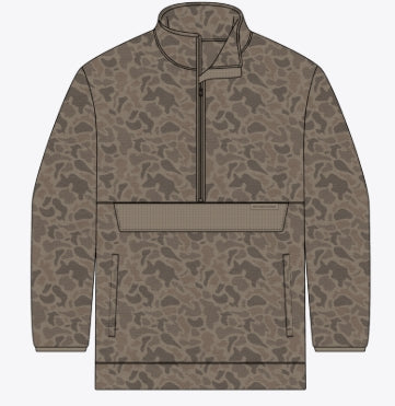 SM WADSWORTH FLEECE - RETRO CAMO - KHAKI