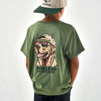 YOUTH TEE- MALLARD CAMO DOG
