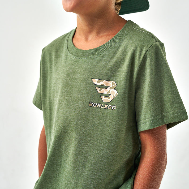 YOUTH TEE- MALLARD CAMO DOG