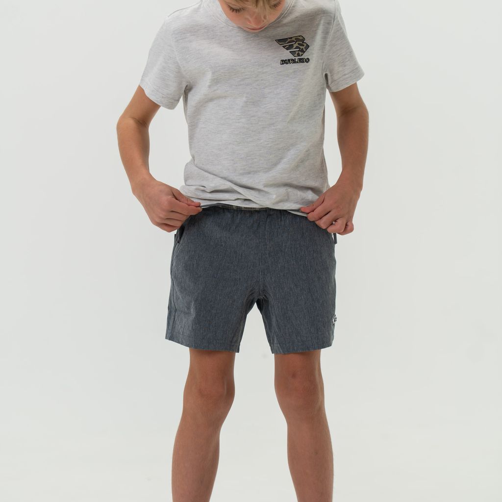 Youth Athletic Short - GRIZZLEY GREY