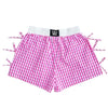 LULU MAC BOW GINGHAM BOXER SHORT - PINK