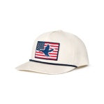 BURLEBO AMERICAN FLAG DUCK CAP - PUTTY
