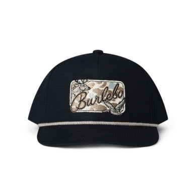 BURLEBO CAMO PATCH CAP - BLACK