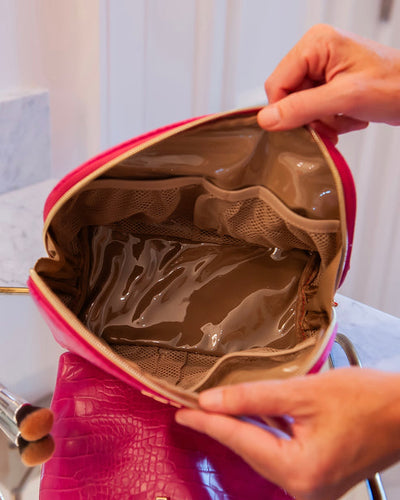 CAPRI LARGE POUCH - HOT PINK