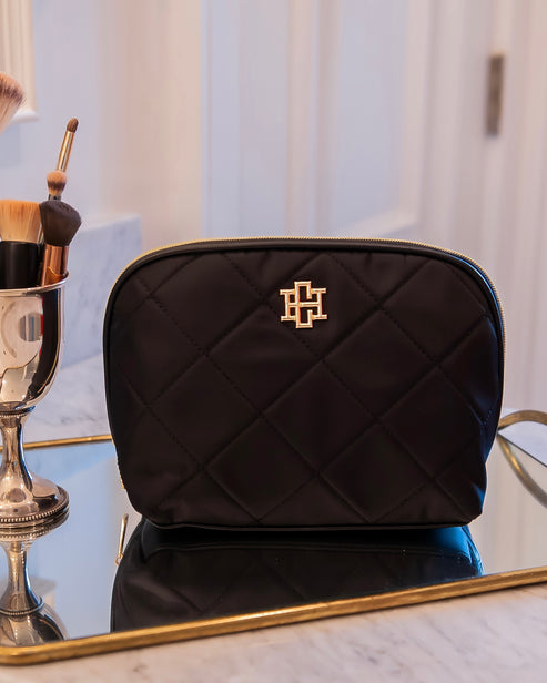 CAPRI LARGE POUCH - BLACK NYLON