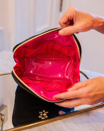 CAPRI LARGE POUCH - BLACK NYLON