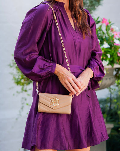 CARLINGTON CLUTCH/CROSSBODY - LATTE